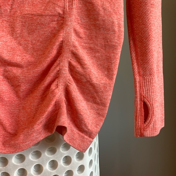 Athleta Fast Track Half Zip Top Rushed. Coral. XS - Picture 5 of 9